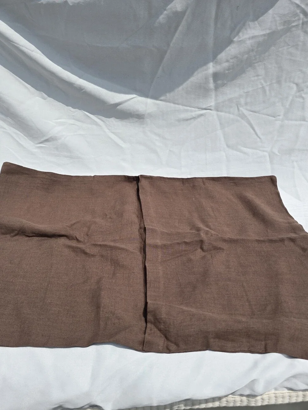 Quince 100% European Linen Standard Shams Set Of 2 ESPRESSO Brown